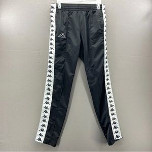 Kappa Pants Adult Small Black White Sweatpants
